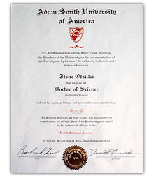 米国アダムスミス大学 米国アダムスミス大学